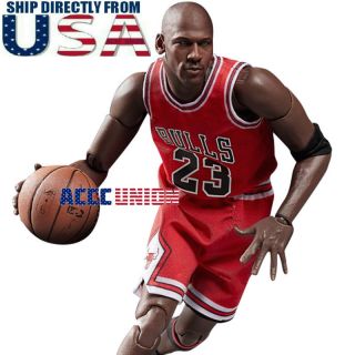 1/6 Scale Michael Jordan Red Chicago Bulls Jersey 23 For Enterbay Hot Toys Usa