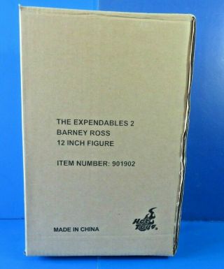 HOT TOYS EXPENDABLES 2 BARNEY ROSS Sylvester Stallone MMS194 1/6 Scale NIB 3