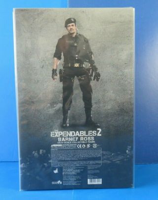 HOT TOYS EXPENDABLES 2 BARNEY ROSS Sylvester Stallone MMS194 1/6 Scale NIB 5