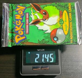 Pokemon Tcg Base Set Jungle Booster Pack Flareon Artwork Weighed Heavy