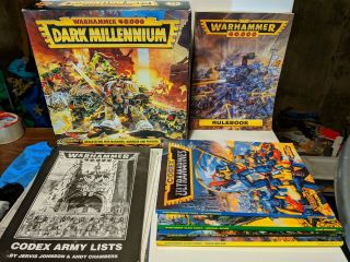 Warhammer 40k 2nd Edition Dark Millennium 4 Codexes Rulebook Wargear Book