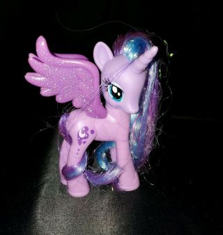 My Little Pony G4 Princess Luna Tinsel Brushable Hair Figure Glitter Wings