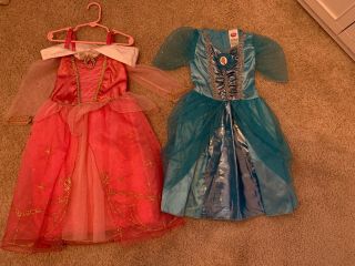 Disney Princess Dresses Sz 4t Aurora/cindarella