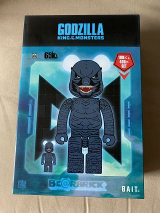 Be@rbrick Godzilla King of Monsters 400,  100 Set Bait 2019 SDCC Exc.  IN HAND 2