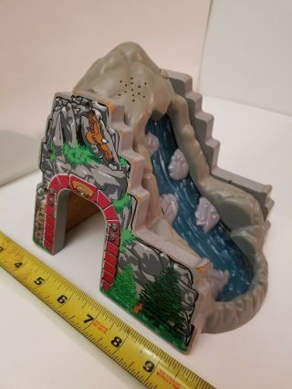 Geoffrey Thomas Brio Compatible Wooden Mountain Waterfall Tunnel Light & Sounds