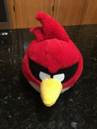 Angry Birds Red Bird Plush Space With Sound 5 " Tags Rovio Stuffed Animal