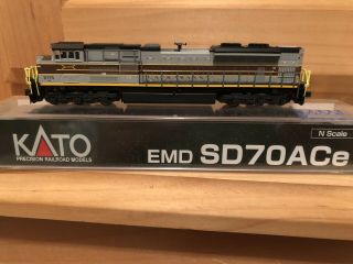 Dcc Kato N Scale Emd Sd70ace Heritage Unit Norfolk Southern “lackawanna” 1074