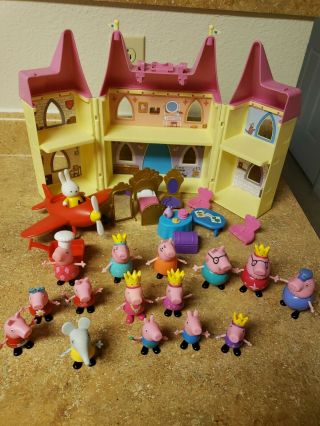 Peppa Pig Castle With Furniture,  16 Figures & Airplane