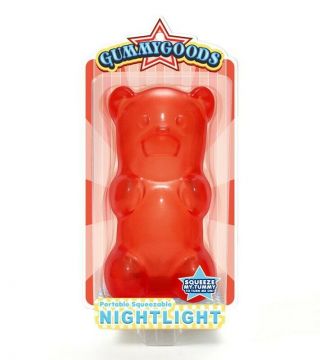 Gummygoods Portable Squeezable Nightlight Red Fctry 05449