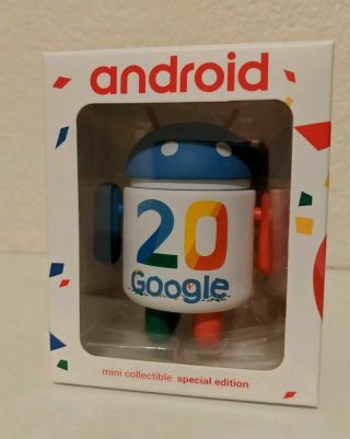 Android Mini Collectible Figurine Figure Special Edition,  20 Years Of Google