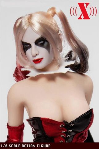 1/6 Suicide Squad Harley Quinn Female Joker head sculpt For Phicen Figure DOLL 2