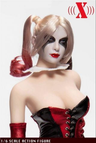 1/6 Suicide Squad Harley Quinn Female Joker head sculpt For Phicen Figure DOLL 3