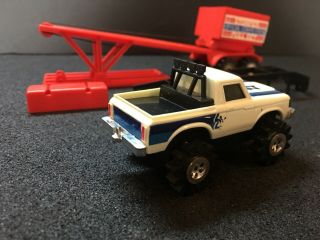 Schaper Stomper 4x4 Blue White Chevy Luv Truck With Pull Set 3