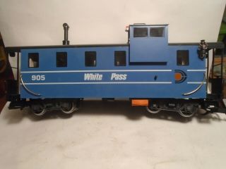 Lgb G Scale 4071 White Pass Extended Vision Caboose 905 Near