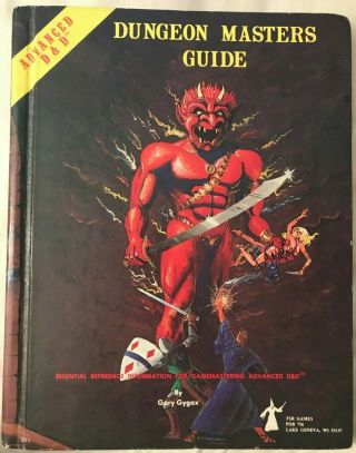 Advanced Dungeons And Dragons Dungeon Masters Guide Tsr D&d By Gary Gygax 1979