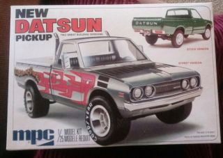 Vintage 1977 Mpc Datsun Pickup 1/25 Scale Model Kit 1 - 7808