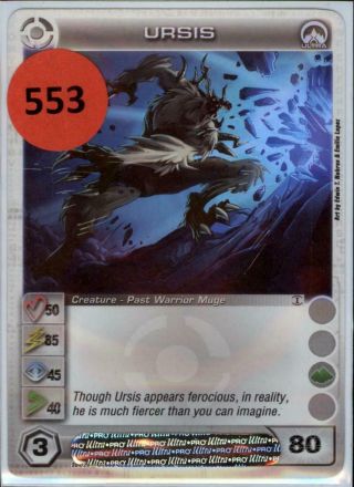 (cc - 553) Ursis Chaotic Card - Code -