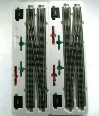 Bachmann Ez - Track 6 Left,  Right Crossover Switch Tracks 44575,  44576