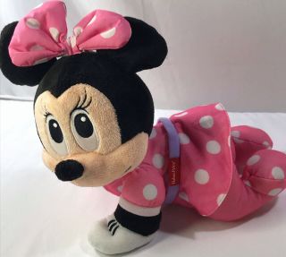 Disney Fisher Price Touch N Crawl Minnie Mouse Electronic Talking 12” Plush Doll