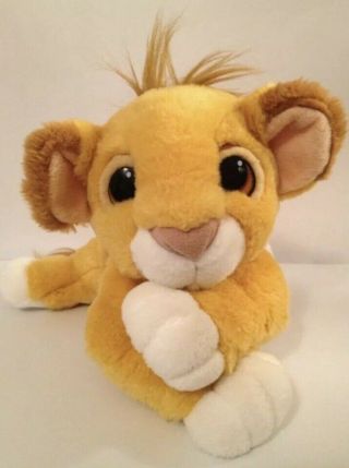 Vintage Mattel Disney The Lion King Simba Cub Stuffed Animal Plush 1993
