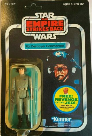 1982 Vintage Star Wars The Empire Strikes Back Star Destroyer Commander 48