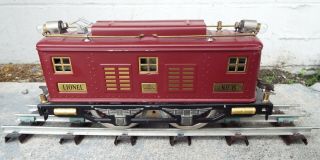 pre - war Standard Gauge LIONEL No.  8 Electric Locomotive Professionally Restored 3