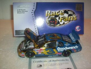 1999 Dale Earnhardt Sr 3 Goodwrench Wrangler Color Chrome 1/24 Cwc Only 5,  004