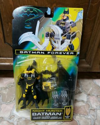 1995 Kenner Batman Forever Night Hunter Batman Action Figure W/ Accessories