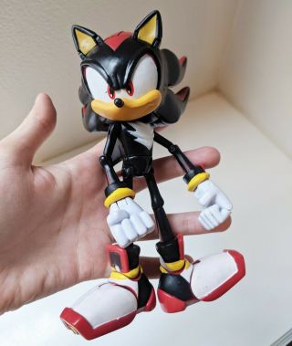 7 " Poser Shadow Sonic The Hedgehog Jazwares Action Figure Toy Sega