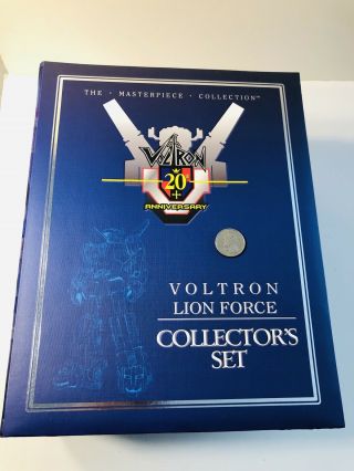 Toynami Masterpiece Voltron 20th Anniversary Lion Force Collector Set Nib 2005