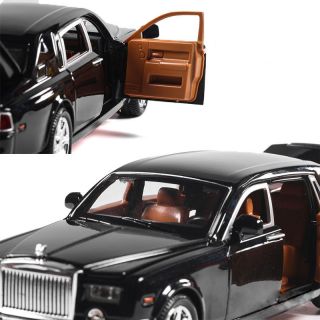 1:24 Rolls - Royce Phantom Metal Diecast Model Car Toy Sound&Light Red 4