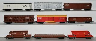Tri - Ang Hornby Ho/oo Gauge Canadian National (cn) Freight Cars (9)
