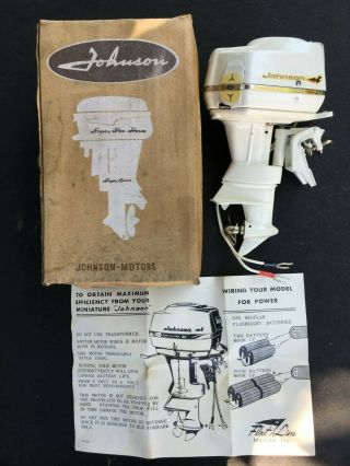1959 K&O Toy Outboard Johnson Boat Motor with Box/paperwork. 11