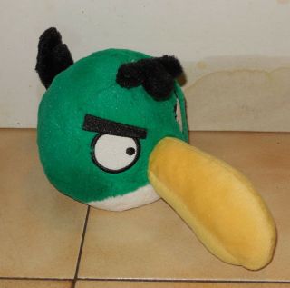 Angry Birds Deluxe.  8 " Plush Toy Hal Toucan Green Bird