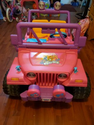 Fisher - Price Power Wheels Barbie Jeep Wrangler - Pink (local)