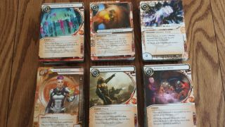 Complete RED SAND CYCLE for Android Netrunner Cards Only,  LP/NM 2