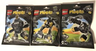 Lego Mixels Series 1 Black Complete Set 41503 41504 41505