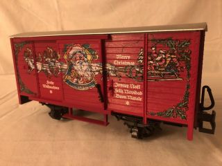 Lgb 43352 Christmas Boxcar With Sound Christmas Songs G Scale