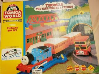 7402 Thomas The Tank Big Set Tomy Battery Operated Train Set Complete Set