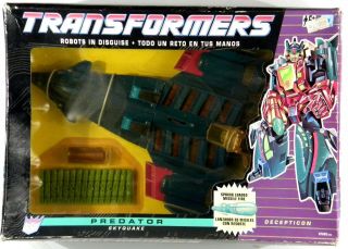Hasbro Transformers Uk Exclusive G2 Predator Skyquake Very Rare