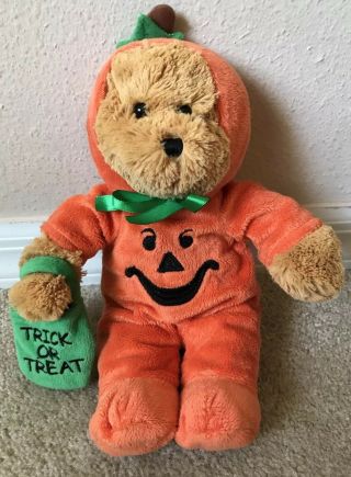 Publix Market Bear In Pumpkin Costume Plush Stuffed 12 " Halloween