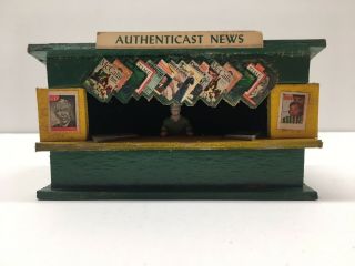 Vintage 1943 Authenticast News Stand Mini Craft American Flyer with Box 3