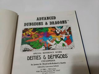 TSR Advanced Dungeons and Dragons Deities and Demigods 2013 6