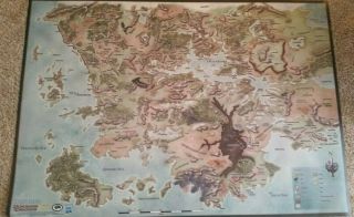 Gale Force 9 - Vinyl Map - Forgotten Realms - Faerun - Dungeons & Dragons - D&d