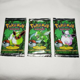 One Pack Pokemon Jungle Booster - No Symbol Error Holo 1:3 Packs Readdscrptn Psa