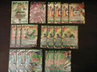 Dragon Ball Ccg 50 Card Complete Competetive Green/yellow Broly Deck