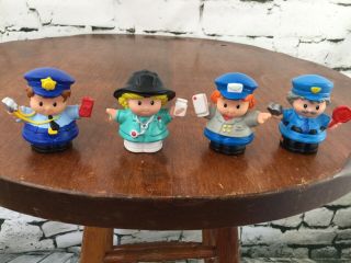 Fisher Price Little People Professionals Mail Lady Doctor Police Officer