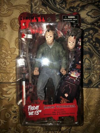 Mezco Cinema Of Fear Series 4 Jason Voorhees Friday The 13th Part 3d 7” Figure