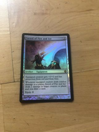 [1x] Foil Sword Of Fire And Ice Darksteel Mtg Lightly Played To Nm