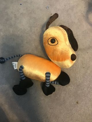 Disney Vintage Spot Rolie Polie Olie Dog Plush Stuffed Toy Posable Antenna